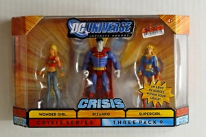 DC UNIVERSE INFINITE HEROES CRISIS 3 PACK BIZARRO WONDER GIRL 2008 MIB - Picture 1 of 6