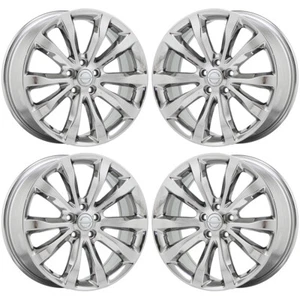 19" Chrysler 300 AWD Bright Chrome wheels rims Factory OEM set 4 2538 EXCHANGE - Picture 1 of 8