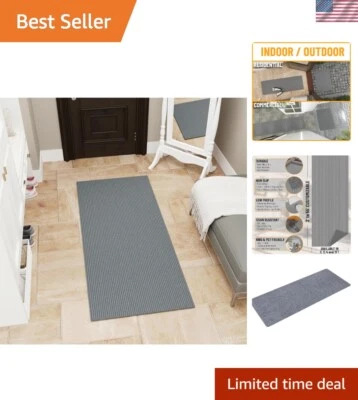Alfombra de corredor duradera de 2' x 5' para interiores/exteriores - ultrafina, ligera y elegante Foto 1 de 4