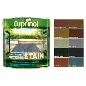 Cuprinol - Antirutsch Terrassenflecken strapazierfähig - 2,5 l - alle Farben - Bild 1 von 11