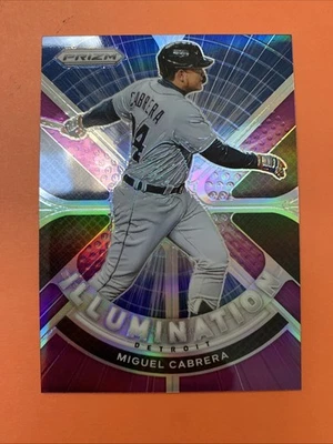 Panini Prizm Illumination 2021 Miguel Cabrera #IL-7 púrpura Prizm Detroit Tigers Foto 1 de 4