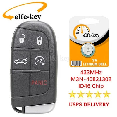 Llavero inteligente para coche Dodge Challenger Dart 5 botones M3N-40821302 2014 2015 2016 Foto 1 de 4