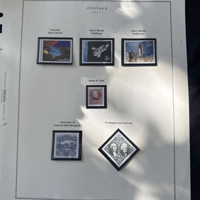 1993-5 USA Stamps On Scott Page.  High Value Stamps MNH. 2543-2544A, 87,90,92. - Image 1 of 4