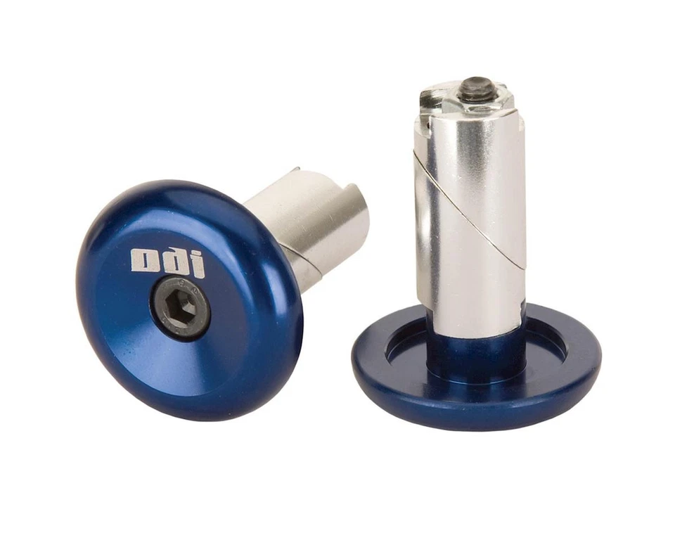 ODI Aluminum Bar End Plugs Blue - F71apu