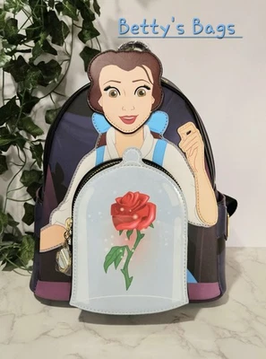 Loungefly Disney Beauty & The Beast Enchanted Rose Mini Backpack ☆NWT☆ - Image 1 of 4