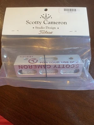 Scotty Cameron Titleist Putting Path Tool Silver/Red  Circle T Tour Use Only NEW - Image 1 of 4