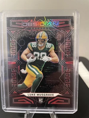 2023 Panini Obsidian #134 Luke Musgrave Electric Etch Red #/8 - Image 1 of 2