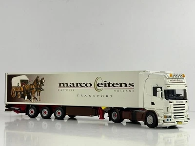 WSI truck models, Scania Topline 4X2  Reefer Trailer 3 Axle, MARCO EITENS - Image 1 of 4