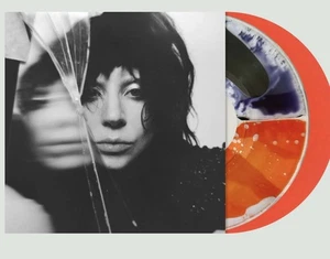 Lady Gaga Mayhem Split Orange & Black Liquid Vinyl Bad World (Pre-sale) - Picture 1 of 3