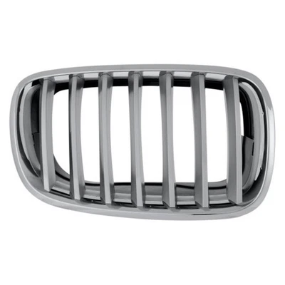 For BMW X5 2007-2013 Grille Passenger Side | Titanium Argent | With Chrome Frame — 第 1/4 张图片