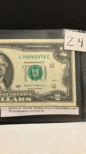 25 Sequential US$2 Bills Crisp Uncirculated! 2017A L Series - FW  /Lot-Z4 - Picture 1 of 7