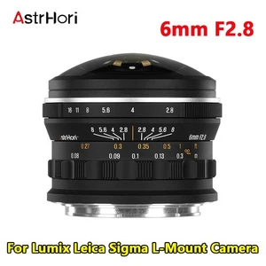 AstrHori 6mm F2.8 Full Frame Fisheye Lens For Lumix Leica Sigma L-Mount Camera - Picture 1 of 18