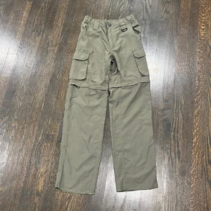 Boy Scouts Of America BSA Pants Youth Medium 26x29 Green Convertible Switchback - Picture 1 of 9