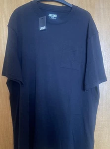 Schwarzes T-Shirt "Jacamo" 100 % Baumwolle Rundhalsausschnitt Größe XL 45/47 neu mit Etikett kostenloser Versand - Bild 1 von 8