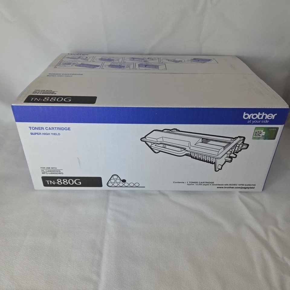 NUEVO GENUINO - TÓNER NEGRO DE ALTO RENDIMIENTO BROTHER TN-880G - CAJA SELLADA compatible con TAA Foto 1 de 1