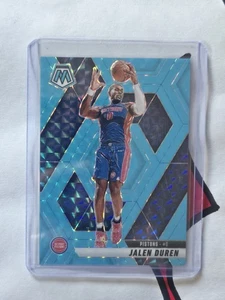 Jalen Duren- Blue Fluorescent /75- 2024-25 Panini Mosaic NBA #15- Pistons - Picture 1 of 2