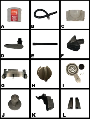 Piezas, piezas de aspiradora vertical Bissell Powerforce Helix modelo #1240 Foto 1 de 2