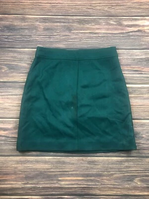 J Crew Womens Size 6 Turquoise Green Wool Mini Pencil Skirt Princess Short - Image 1 of 4