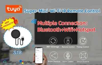 Tuya WiFi Smart IR Remote Control Smart Life APP per TV DVD  Alexa/Google Home - Immagine 1 di 4
