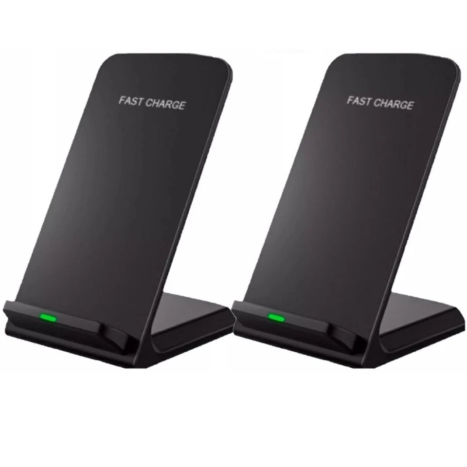 2 Pack Wireless Fast Charger Stand Pad for Apple iPhone 16 15 14 13 12 11 XR XS - Image 1 of 1