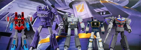 Figure Diorama Backdrop for 85 86 G1/Masterpiece Transformers- Decepticon Throne Cover