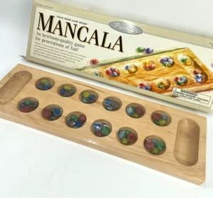 Mancala Premier Solid Wood Board Game Vintage 2001 Gemstone Pieces New/Sealed - Picture 1 of 2