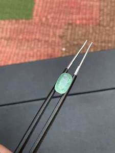 2.20 Ct Natural Oval Shape Emerald  Loose Gemstone From Chitral Pakistan  - Picture 1 of 11