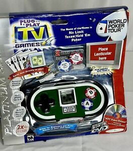 Sealed New In Box World Poker Tour Plug 'N Play Video Game NOS Texas Hold ‘Em