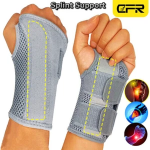 Left Right Wrist Hand Support Brace Splint Carpal Tunnel Sprain Arthritis Sports - Picture 1 of 16