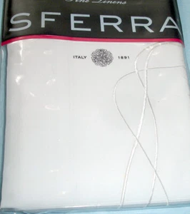 Nuevo bordado Sferra CADE King Sham algodón egipcio percal blanco satinado puntada - Imagen 1 de 2