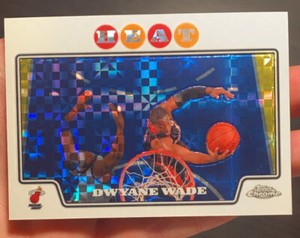 2008 Topps Chrome Dwyane Wade /288 Xfractor Refractor RARE MINT Miami Heat #100