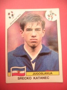 Panini Footballers ITALY 90 Srecko Katanec JUGOSLAVIA Figure n 277 NEW F7