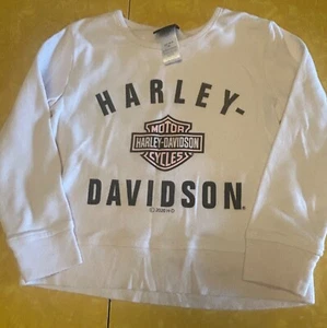 Harley-Davidson Motorcycle Kids T-Shirt White Long Sleeve Sz 6X No dealer - Picture 1 of 6