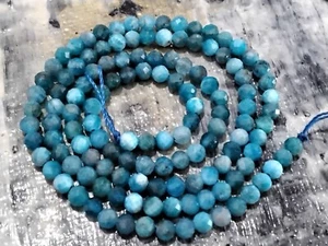 Natural Faceted Apatite, 3mm, Approx 110 pcs Free postage. Oz Seller - Bild 1 von 4