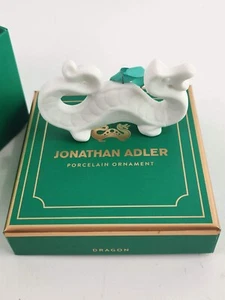 Dragón Oriental Jonathan Adler Porcelana Blanca Árbol de Navidad Adorno Nuevo con Caja - Imagen 1 de 8