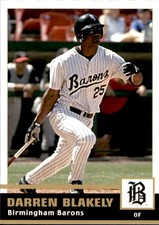 2005 Birmingham Barons Grandstand #2 Darren Blakely Pensacola Florida FL Card