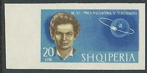1963 ALBANIA SPAZIO TERESHKOVA 20 L NON DENTELLATO MNH ** - VA45-4 - Picture 1 of 1