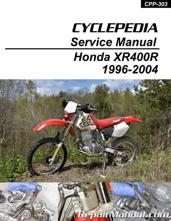 Honda XR400R 1996-2004 Cyclepedia impreso manual de servicio de motocicleta Foto 1 de 1