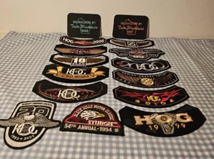 Lote de 13 H.O.G. Parches de grupo para propietarios de Harley y #1 Milwaukee ~ Sturgis y pegatinas - Imagen 1 de 11