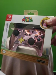 Power A Nintendo Switch Super Mario Peach Filters Controller-Chrome Pink New!!! - Picture 1 of 4