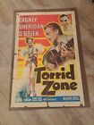 VINTAGE+27x41+1-sheet+MOVIE+POSTER+%22+THE+TORRID+ZONE%22+JAMES+CAGNEY+1940
