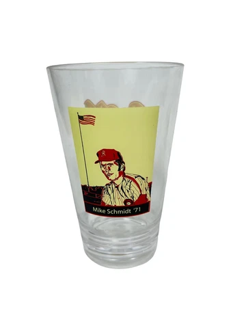 MIKE SCHMIDT READING FIGHTIN PHILS PHILLIES VINTAGE 2006 PLASTIC PINT GLASS Cover