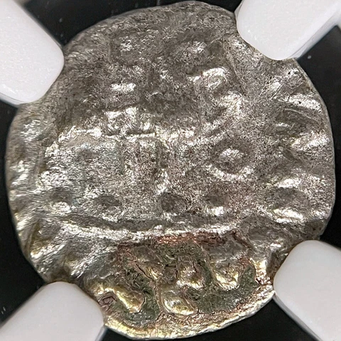 AFGHANISTAN. 58 BC, AR Drachm - NGC CERT - Indo-Scythians, Azes, Zeus Nikephoros Cover