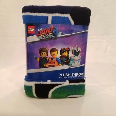 The Lego Movie 2 Plush Throw 46X60 Colete Amigos Cobertor Macio Novo com Etiquetas - Imagem 1 de 4