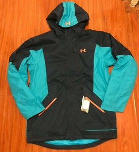 Under Armour X-Stromproof Coldgear  Navy/Teal Winter/Snowobarding Jacket Men's L