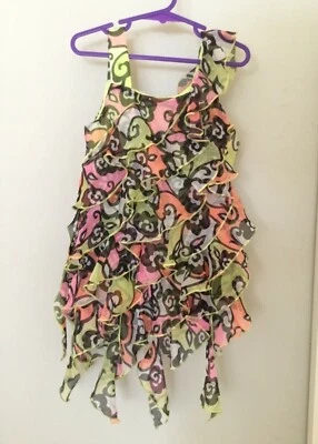 NIÑAS Kate Mack/Biscotti Chiffon Vestido de verano talla 5 COMO NUEVO PVP$89 Foto 1 de 3