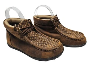 Double Barrel Children's Carson Brown Chukka Shoes 4410902 Size 2 boys Used - Bild 1 von 8