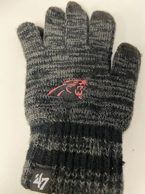 Guantes Carolina Panthers NFL para mujer marca 47 negros y rosas Foto 1 de 2