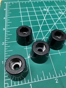7/8” Dia x 5/8" Tall Rubber Feet w Insert Steel Washer Bumpers 4 Packs - Picture 1 of 3
