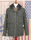 £229 Mens Barbour Shoreline olive green hooded rain jacket size S Medium